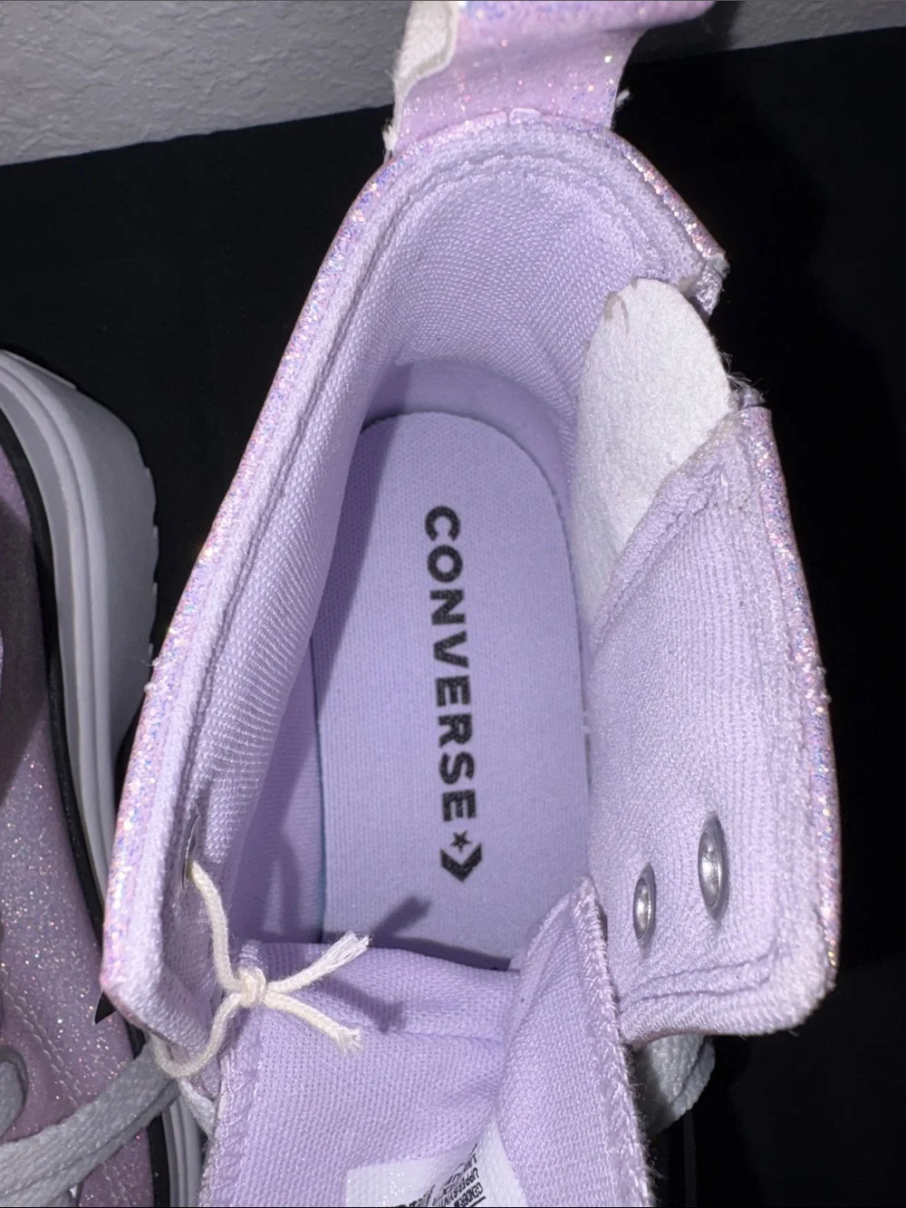 Converse High Top Platform Sneakers - Shimmering Lavender